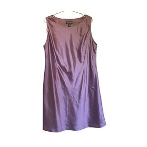 R&M Richards Womens Petite 24WP Purple Sleeveless Sheath Dress Formal Occasion